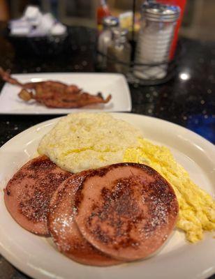 Grilled Bologna Breakfastt