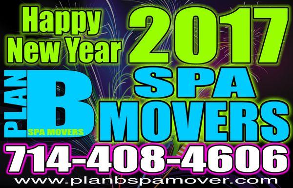 HAPPY NEW YEAR 2017 From: PLANB SPA MOVERS