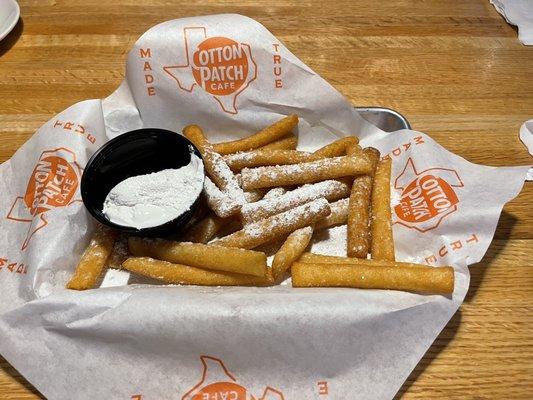 Funnel Cake Fries with Marshmallow Fluff Dip