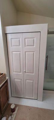 Closet door installation