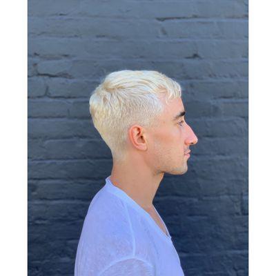 Ultra blonde bleach and tone