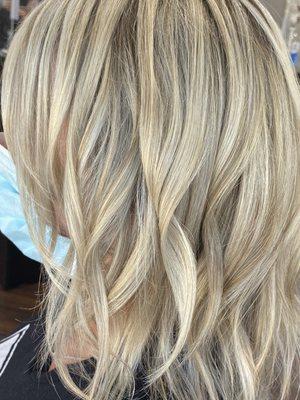 Blonde highlights by Tracey Nguyen.