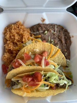 3 Crispy Taco Plate