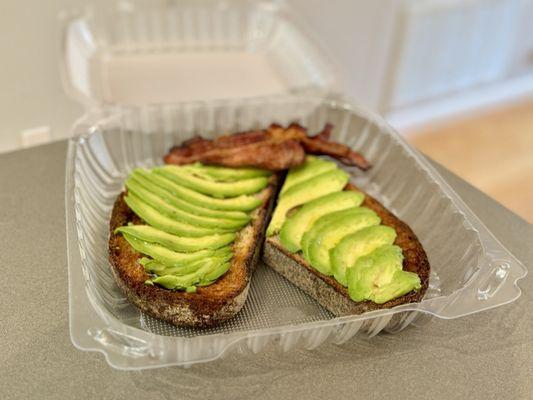 Avocado Toast with Bacon