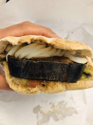 Egg/Eggplant sandwich