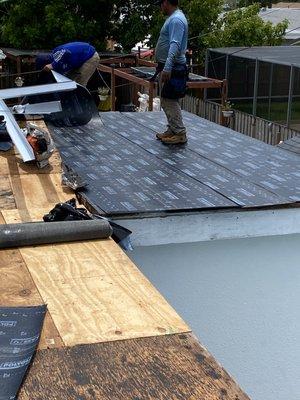 3 layer roof system  install in Sunrise