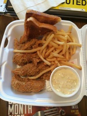 Three piece chicken tenders