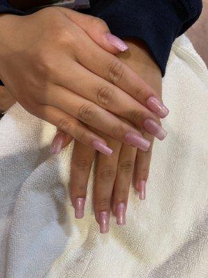 Pretty pink on our gelX new set