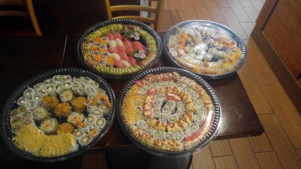 Order sushi for the party today