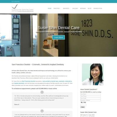 San Francisco Web Design - Dentist - SusieShinDentalCare.com