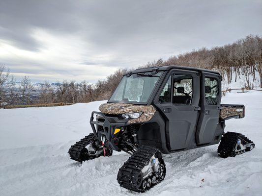 Can-Am Defender MAX w/ Snow Tracks