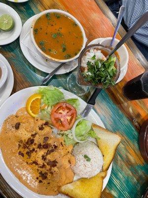 Sopa de Mariscos, Coctel de Camaron, Al Chipotle