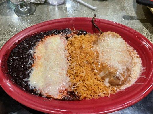 10. Cheese Enchilada & Chile Relleno Combo