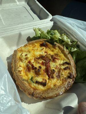 Red Pepper and Feta Quiche