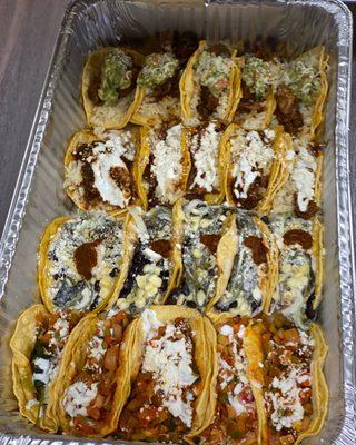 So yummy! Variety of Tacos For a catering order