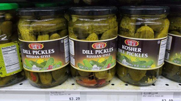 There is a huge section devoted to imported Middle Eastern pickles