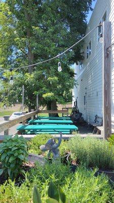 Outside dining area