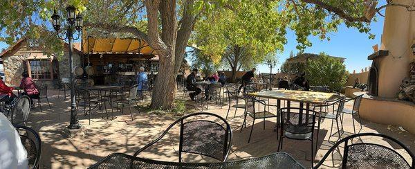 The courtyard patio