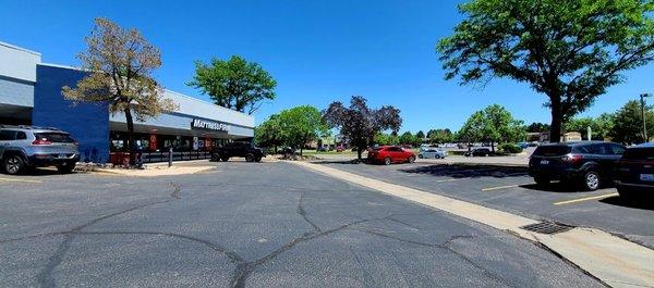 Street view and parking.