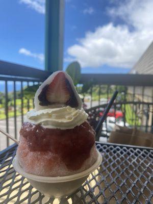 This Strawberry shaved ice was amazing!!!