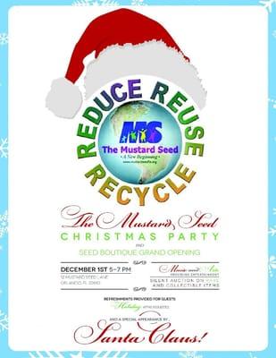 Christmas Party on December 1st 2011. Free and open to the public!