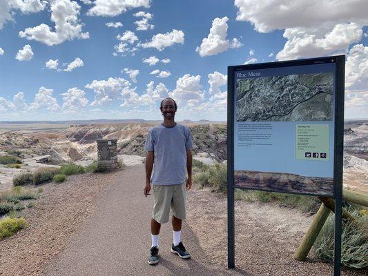 At the Blue Mesa Trailhead.