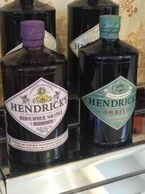 They are carrying these limited edition Hendrick's Gin offerings, May 2019.