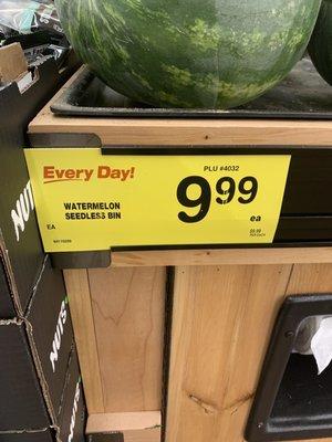 $10 for a watermelon. Not today!