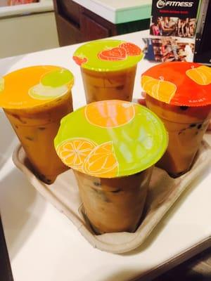 Yummy Vietnamese iced coffee with boba!