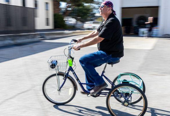 Veteran giving this bike a test run.