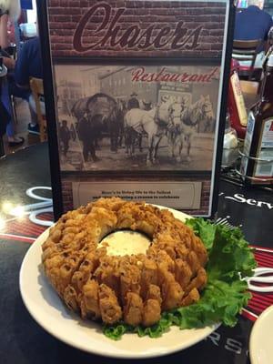 Blooming onion looks good !