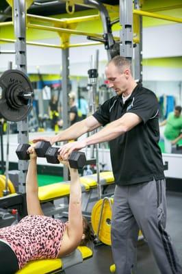 Personal training at our gym for strength, tone, fat loss, muscle and flexibility.