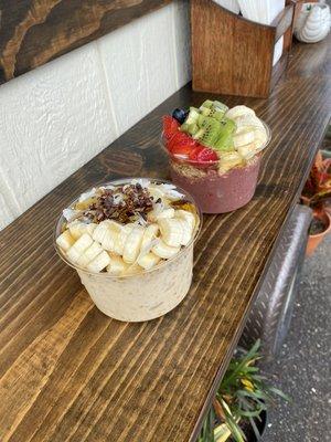 The "honey girl" and "sandbar" bowls