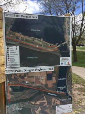 Signage for Point Douglas Beach & Park