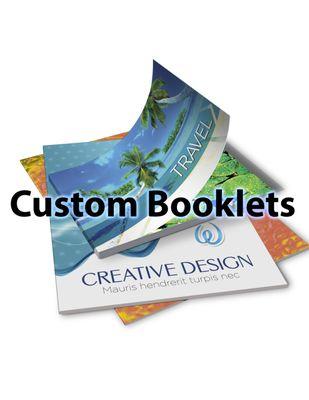 Custom Booklets. Perfect Bind, Saddle Stitch and more!