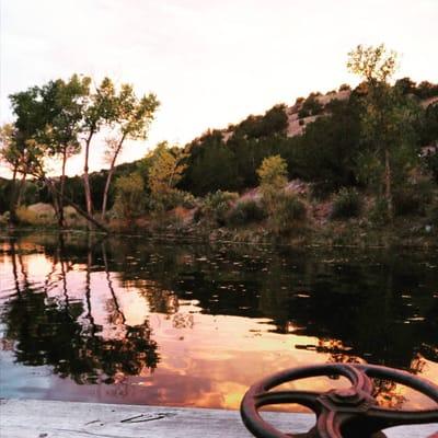 Sunset at the pond.