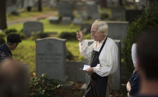 Halloween tour lead by historian Robert Hitchings | Photo: L. Todd Spencer