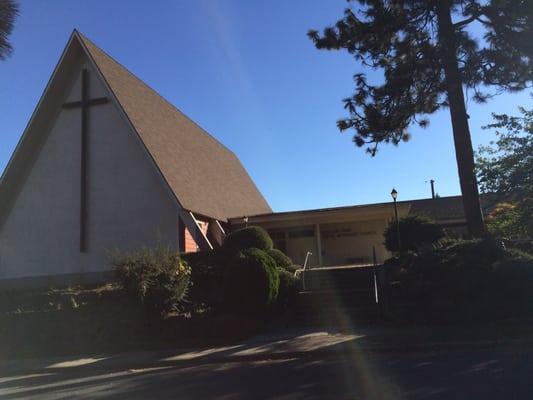 Morning view of the church