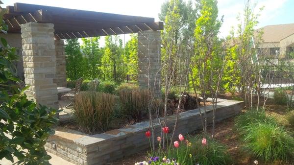 Pergola at the INTEGRIS Hospice House.