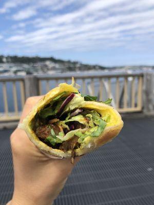 Mushroom masala with a view!