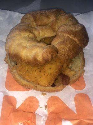 Chicken bacon croissant