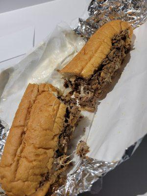 12 inch cheese steak