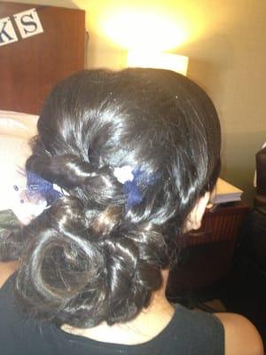 Bridesmaids up do!!