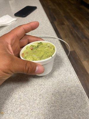 Tiny cup of Guacamole