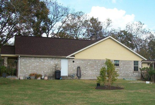 Siding and new roof