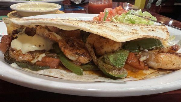 Shrimp quesadilla