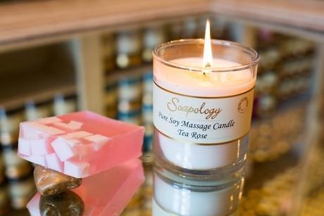 tea rose massage candles