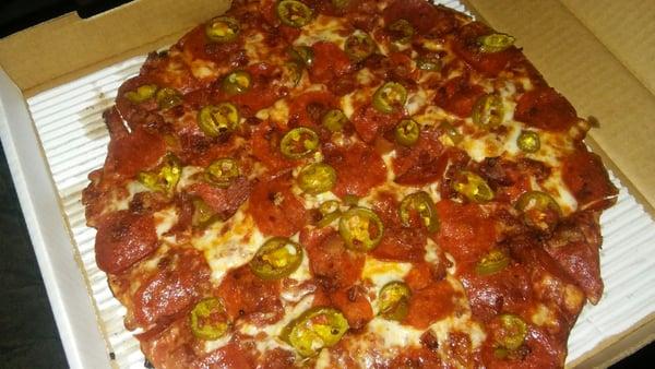 Pepperoni, Bacon, Jalapeno