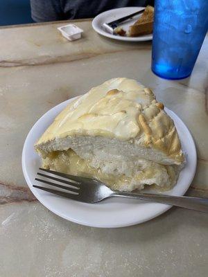 The biggest piece of banana cream pie I've ever had