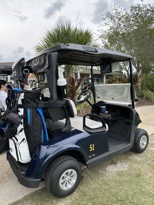 The club got new golf carts!